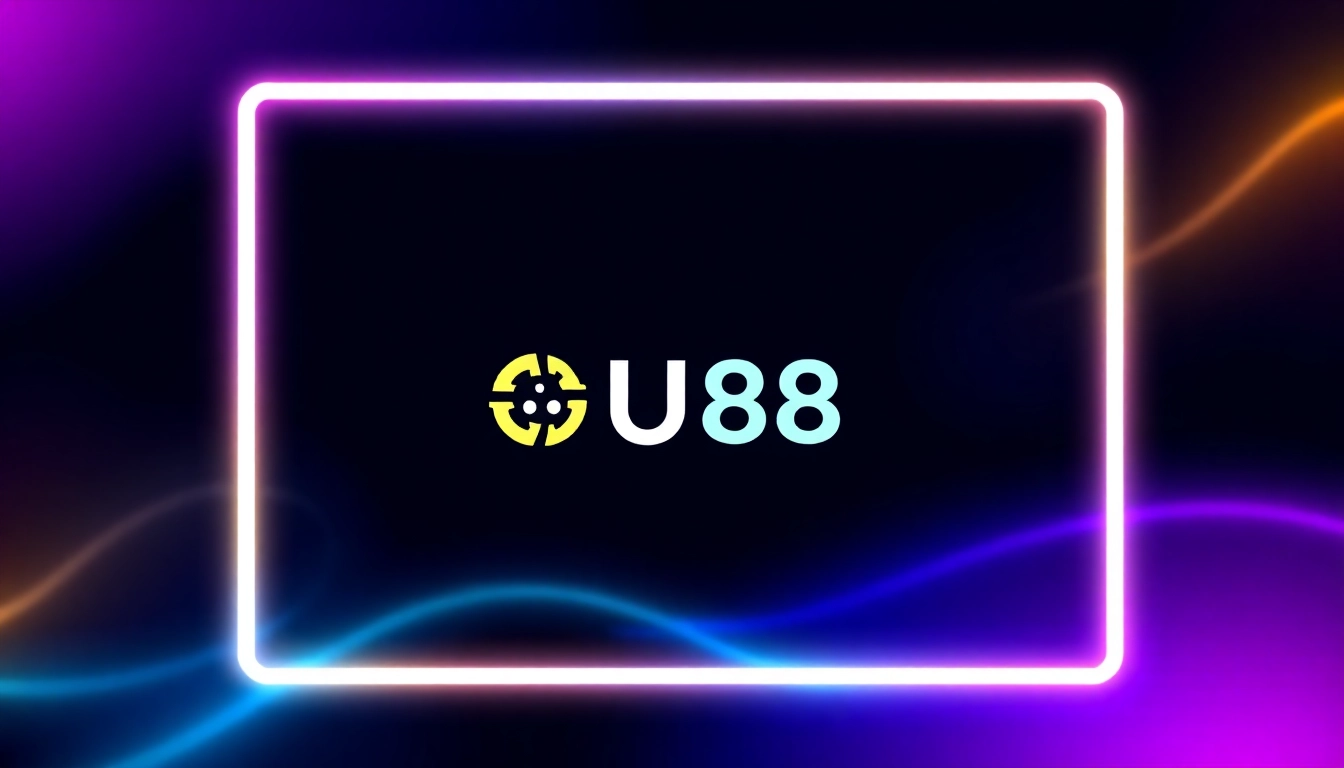 High-quality illustration of the UU88 logo displayed on a modern digital platform, highlighting brand reliability and technological sophistication.