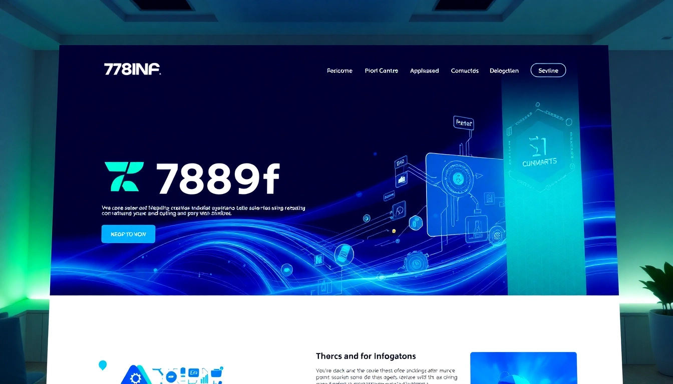 789f website homepage showcasing sleek design, modern UI, and engaging visuals emphasizing technological sophistication and user-friendly interface.
