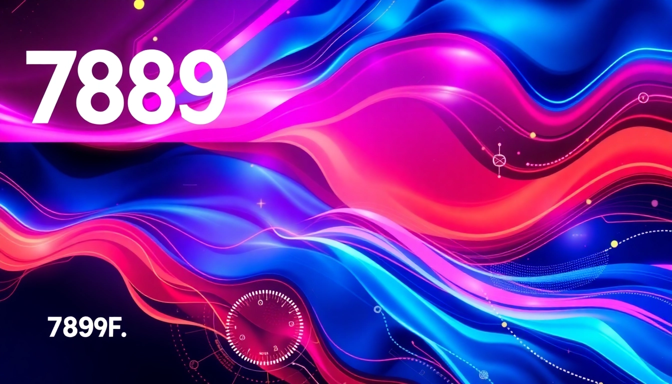 Dynamic visual representing the 789f brand with innovative digital elements and engaging design for improved user experience