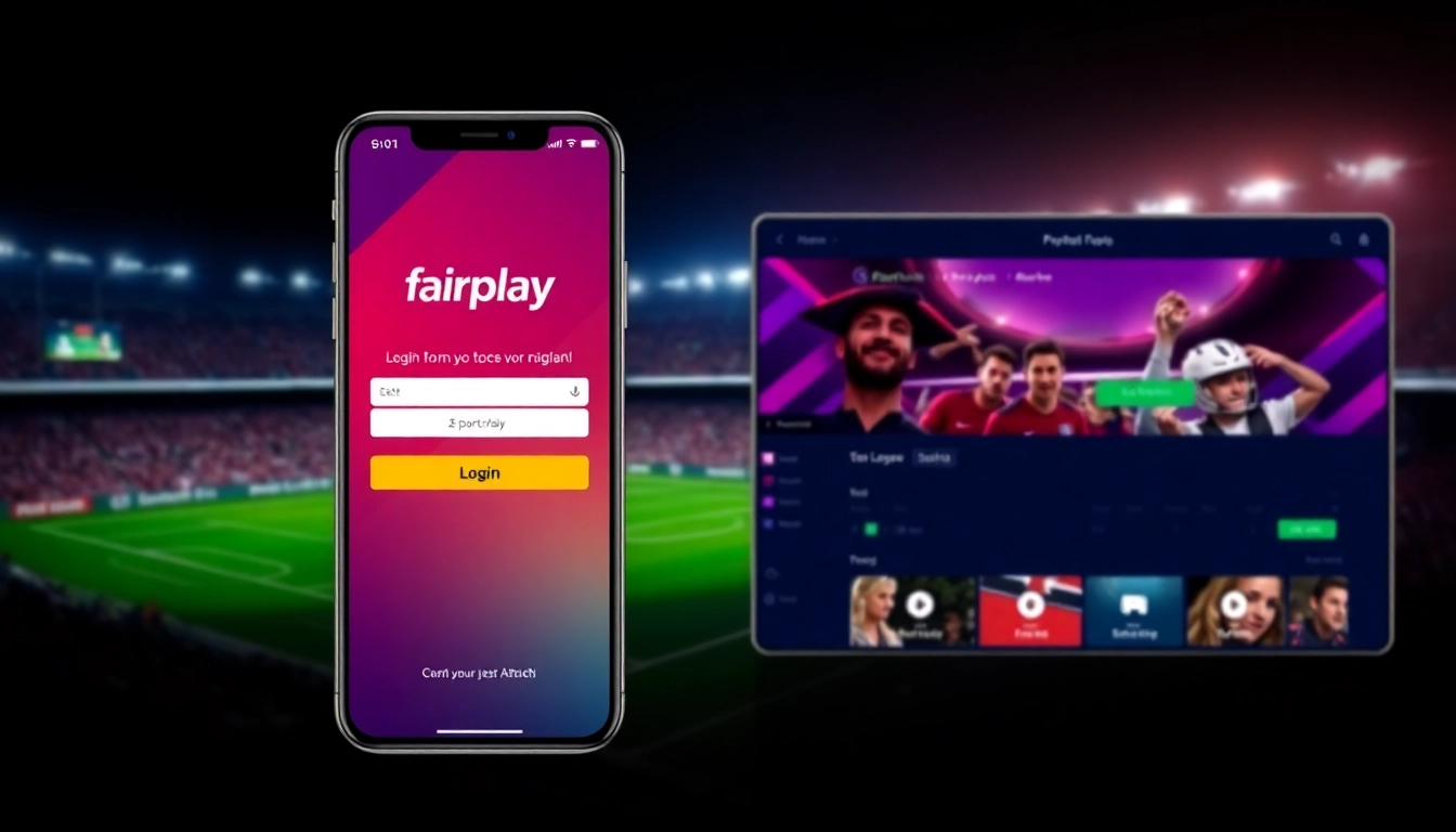 Quick and secure fairplay login on a user-friendly platform with sports betting visuals for seamless access and betting.