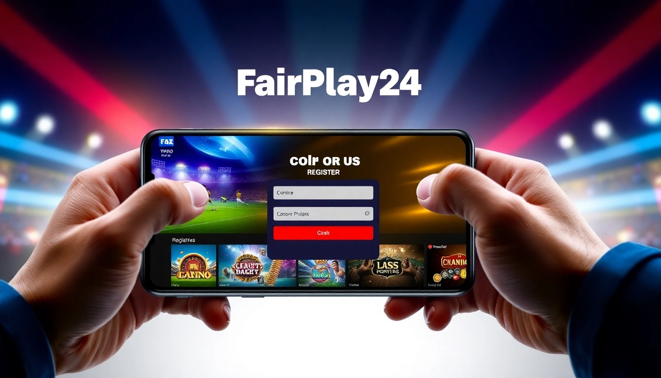 Guide to FairPlay24 register process on a clean, engaging sports betting app for new users