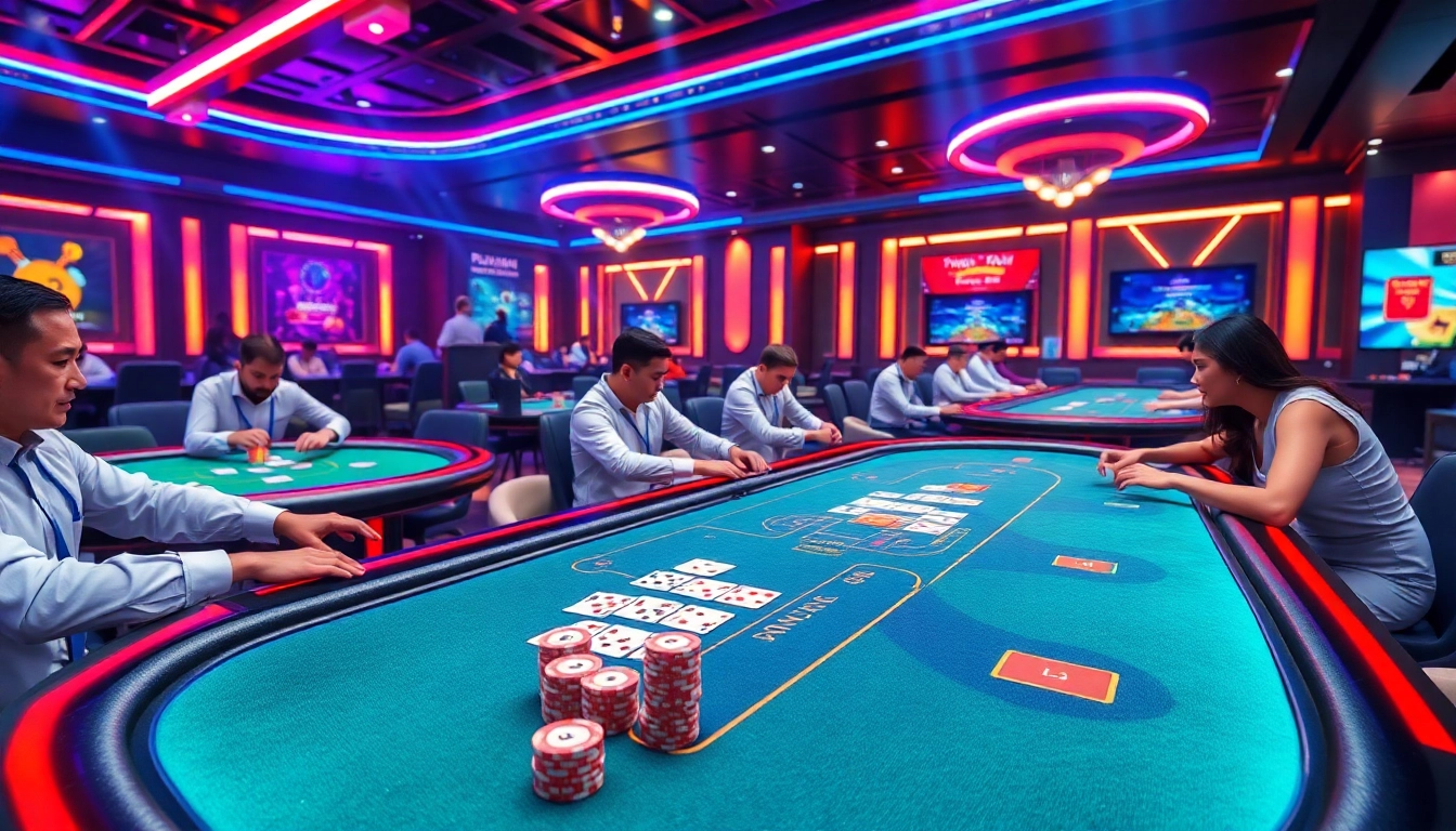 Clubgg poker platform showcasing active players, digital poker chips, and game interface with high readability and accessibility.