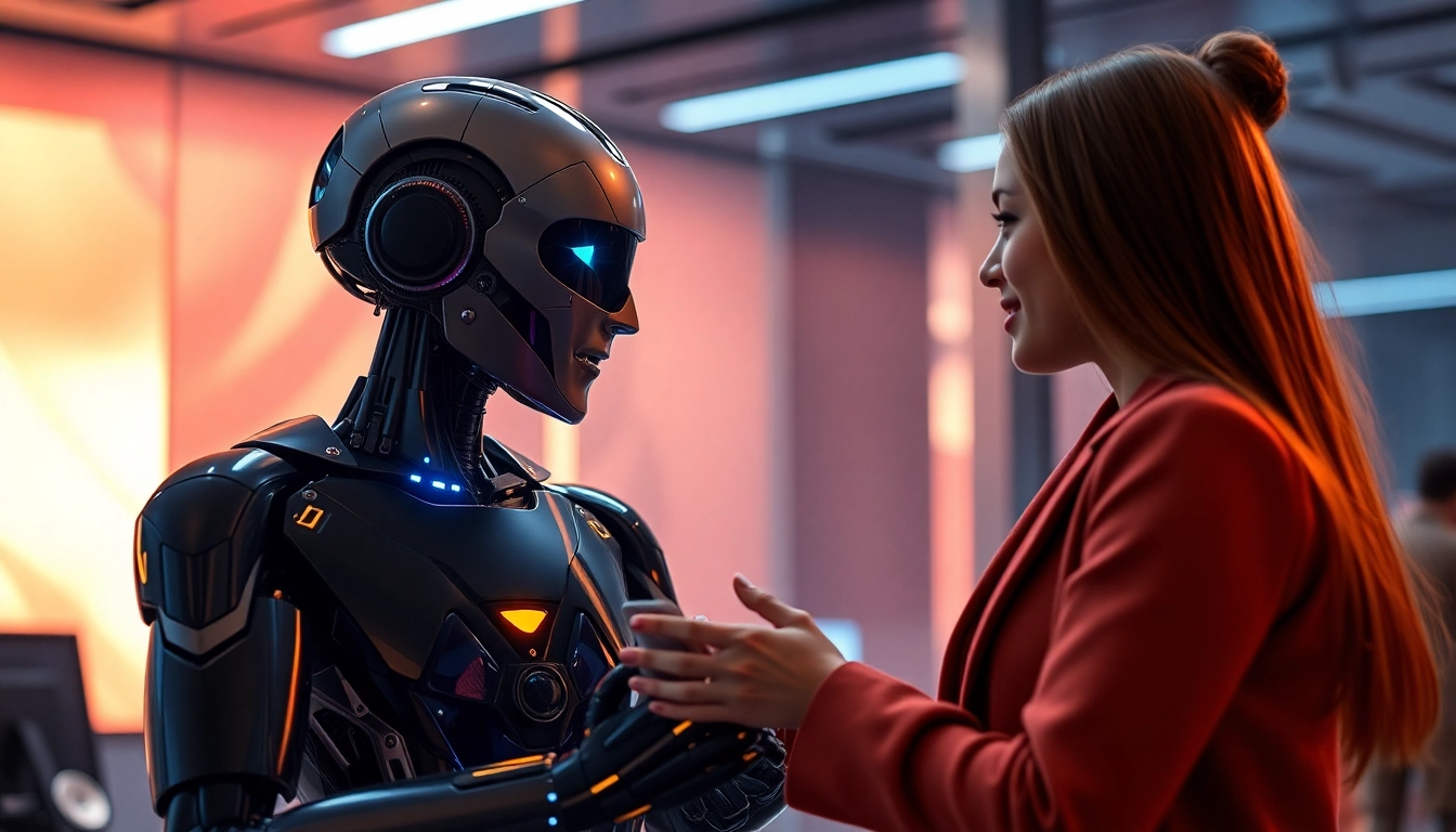 Engaging AI sex chat interface with a virtual AI companion designed for realistic, personalized interactions highlighting privacy and intimacy.