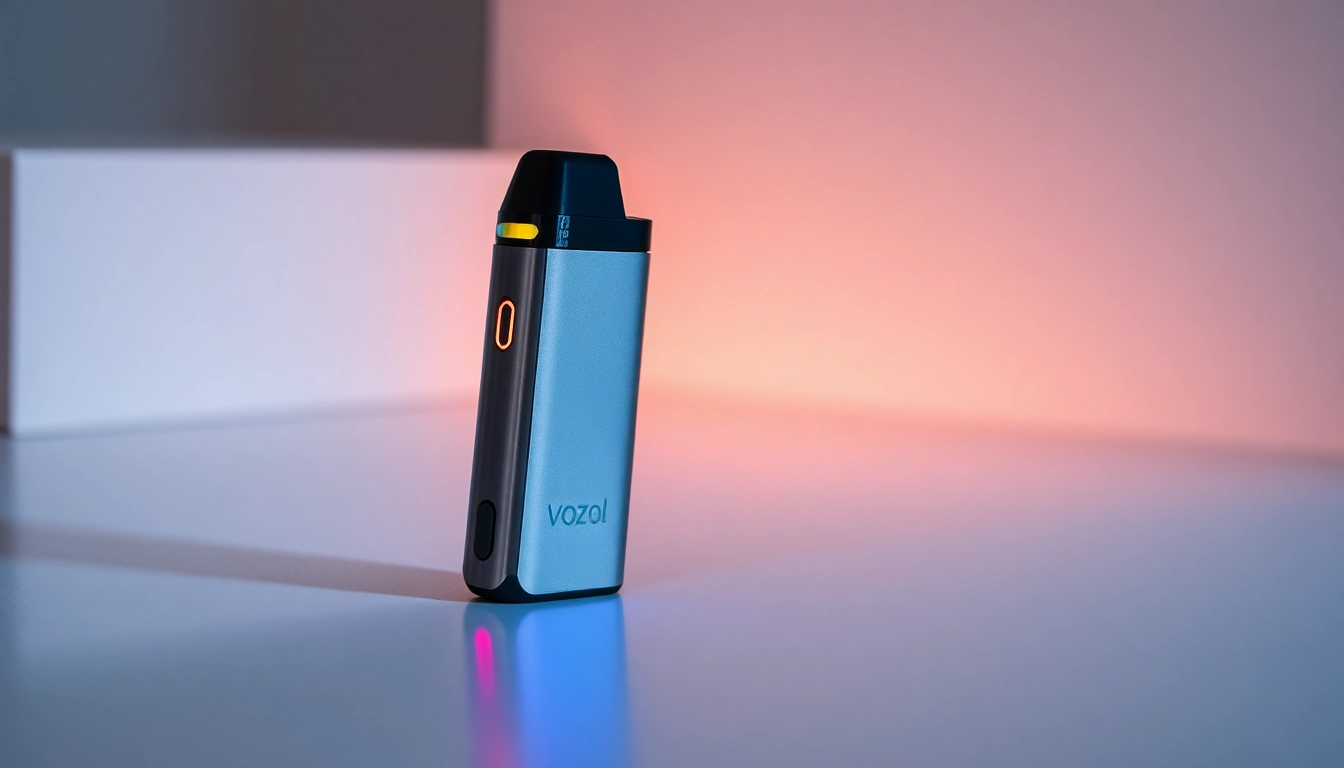 Vozol Puff disposable vape in vibrant colors showcasing its sleek design and high puff capacity for an engaging vaping experience.