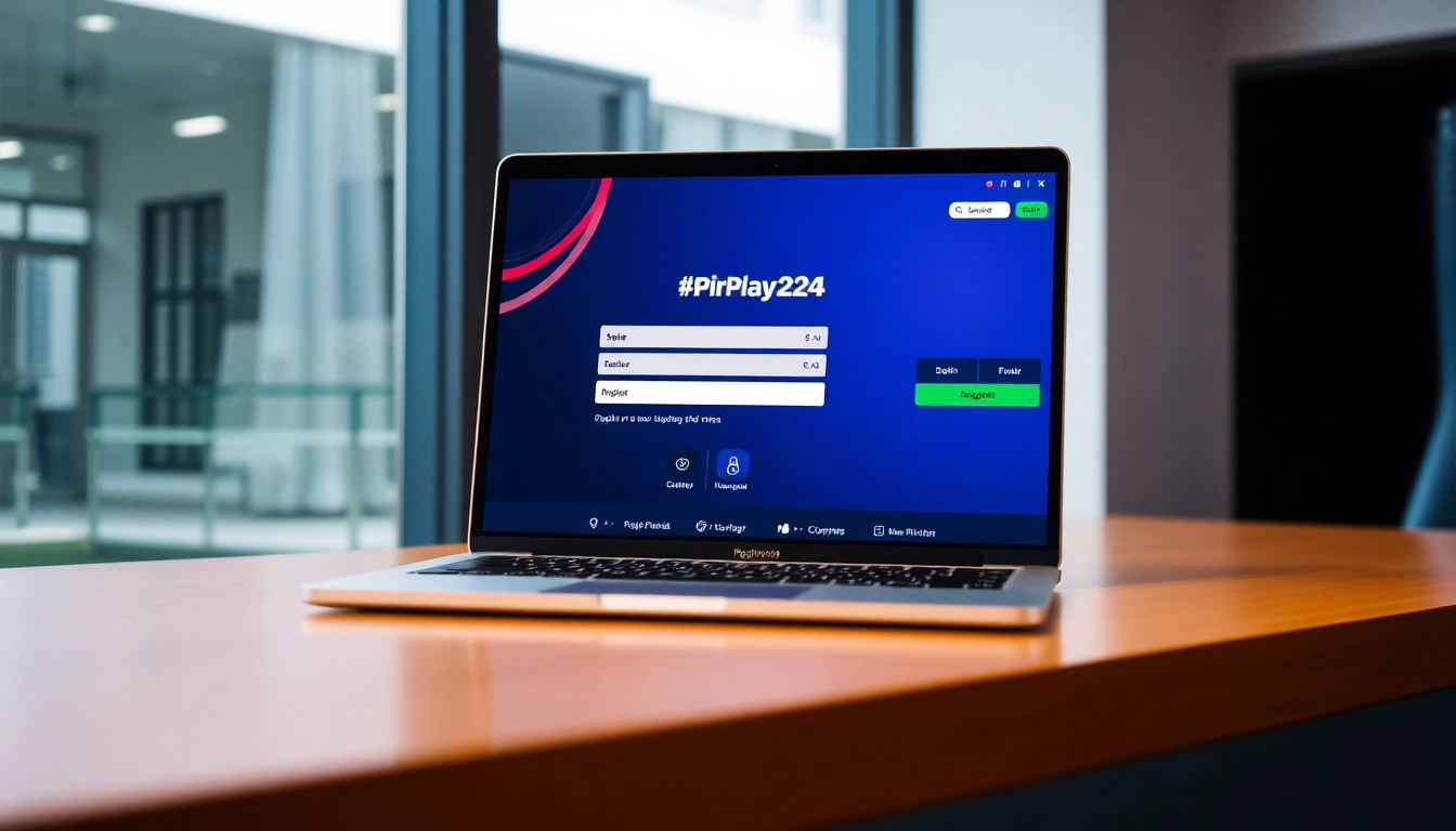 Easy FairPlay24 register process depicted on a sleek laptop screen, highlighting secure user