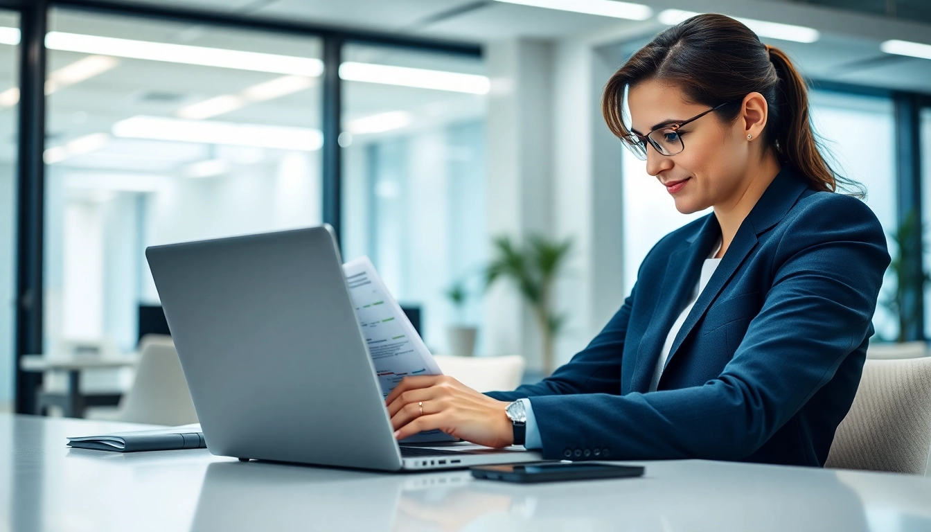 Professional financial advisor analyzing Funds and Shares Guides for strategic investment decisions