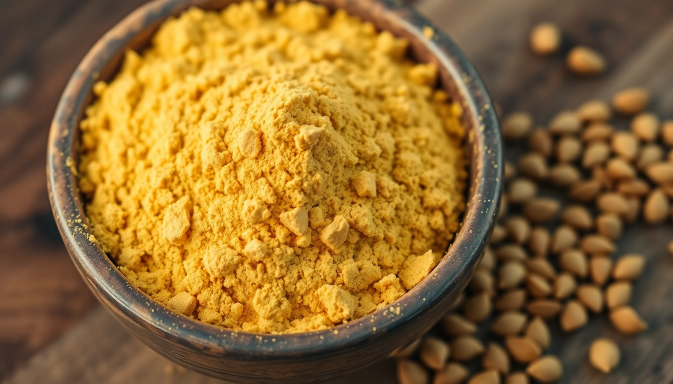 Premium fenugreek powder displayed in a bowl with whole fenugreek seeds for quality and purity